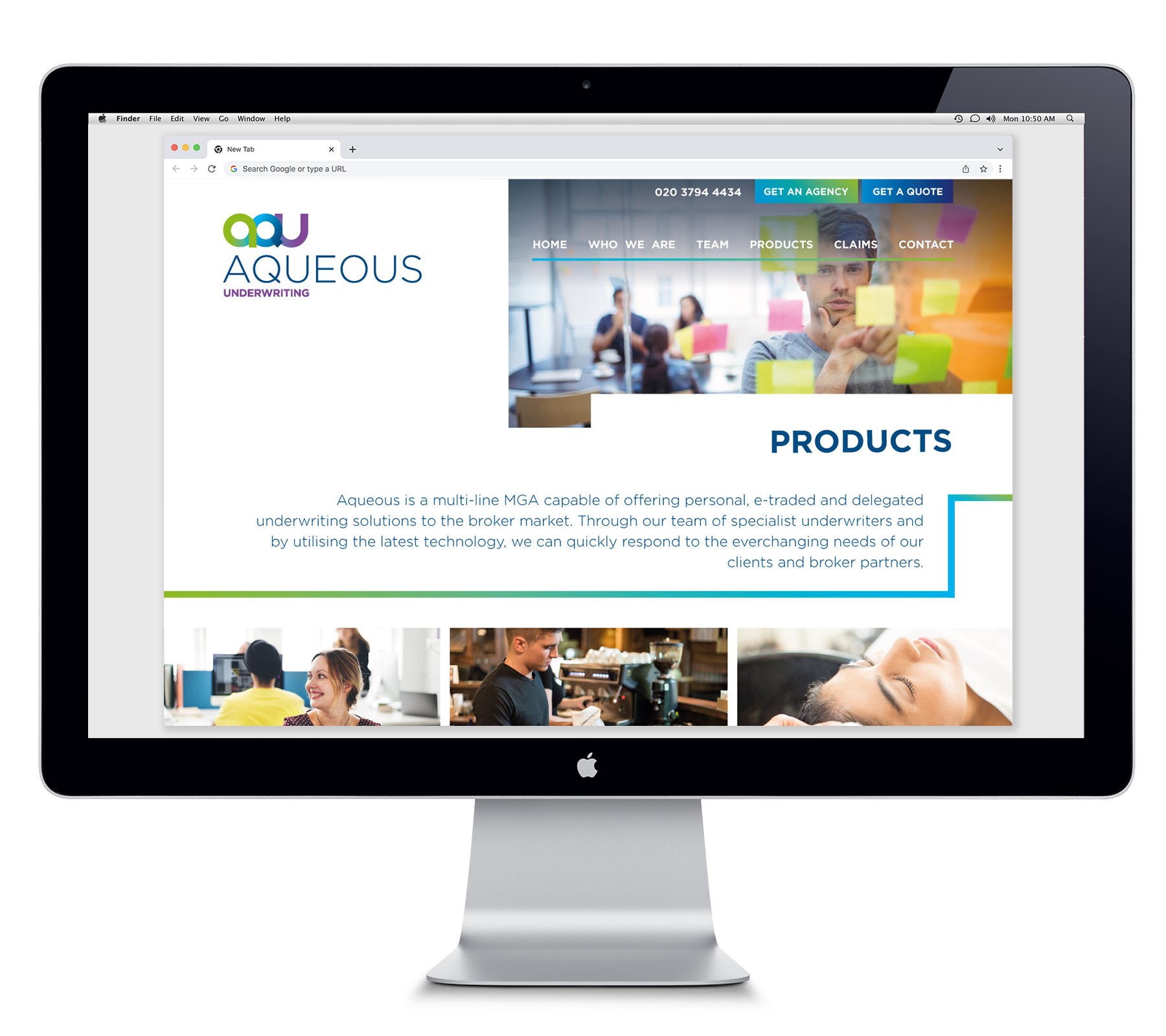 Aqueous Underwriting Balance Creative Graphic And Website Design 